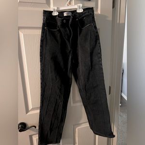 Abercrombie & Fitch High Rise 90s Straight Black Denim Jeans 6S